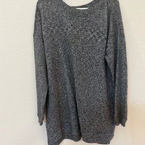 Old Navy Gray Marled Crew Sweater Top